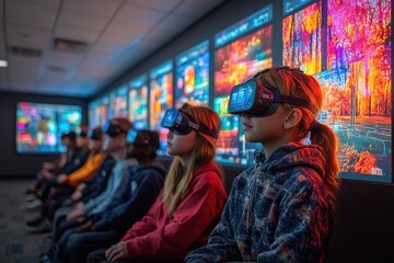 Children Immersed in Virtual Reality
