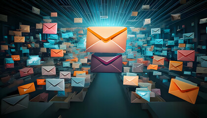 nknown Emails Screenshots or visual representations of email inboxes flooded with unknown o