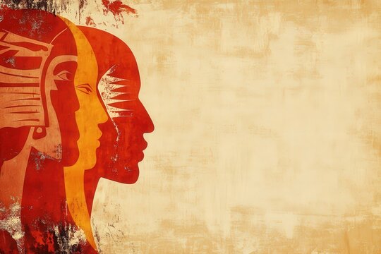 Taino Symbols and Carvings Inspired Illustration