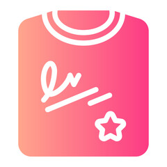 Obraz premium tshirt gradient icon