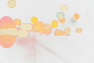 Abstract bokeh background with blurred lights.
