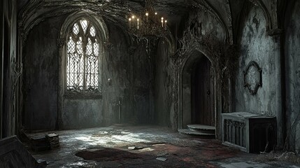 Vampire Castle in a Desolate Land interior