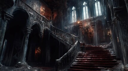 Vampire Castle in a Desolate Land interior