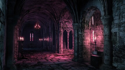 Vampire Castle in a Desolate Land interior