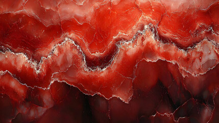 Abstract Red Marble Texture Background