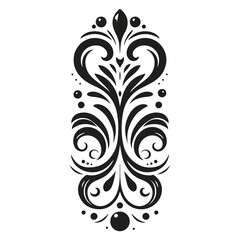 ornament Vintage Decorative Floral  Elements, ai generated