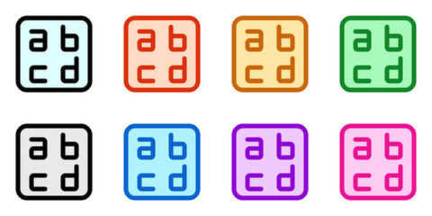 Editable letter, alphabet vector icon. Part of a big icon set family. Perfect for web and app interfaces, presentations, infographics, etc