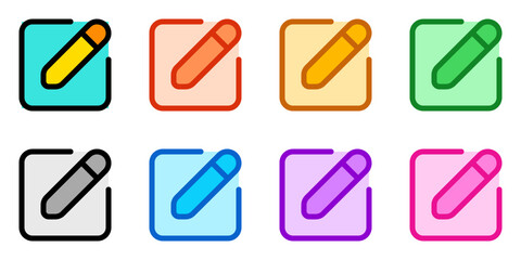 Editable edit text, type new, compose vector icon. Part of a big icon set family. Perfect for web and app interfaces, presentations, infographics, etc