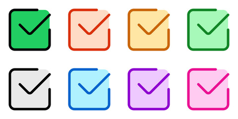 Editable check box vector icon. Part of a big icon set family. Perfect for web and app interfaces, presentations, infographics, etc