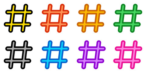 Editable hashtag vector icon. Part of a big icon set family. Perfect for web and app interfaces, presentations, infographics, etc