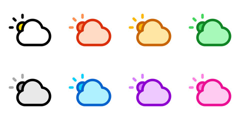 Editable sunny day vector icon. Part of a big icon set family. Perfect for web and app interfaces, presentations, infographics, etc