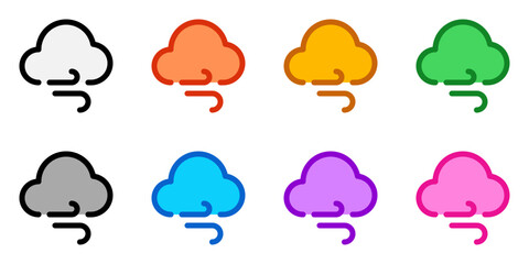 Editable windy cloud vector icon. Part of a big icon set family. Perfect for web and app interfaces, presentations, infographics, etc