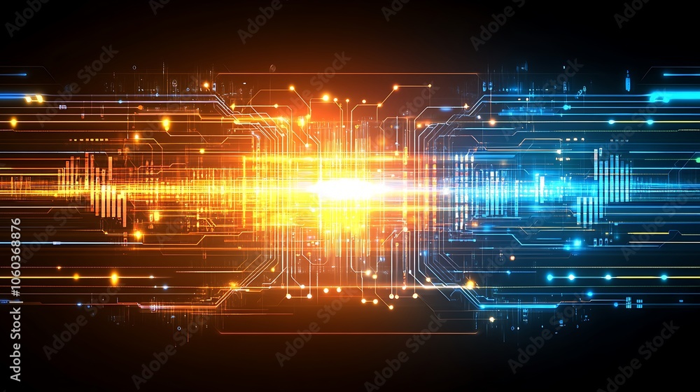 Aufkleber abstract technology background minimalist white background with space for text