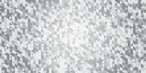 Geometric Abstract white or gray background. seamless triangular origami grayscale mosaic and low polygon triangle texture banner wallpaper.	
