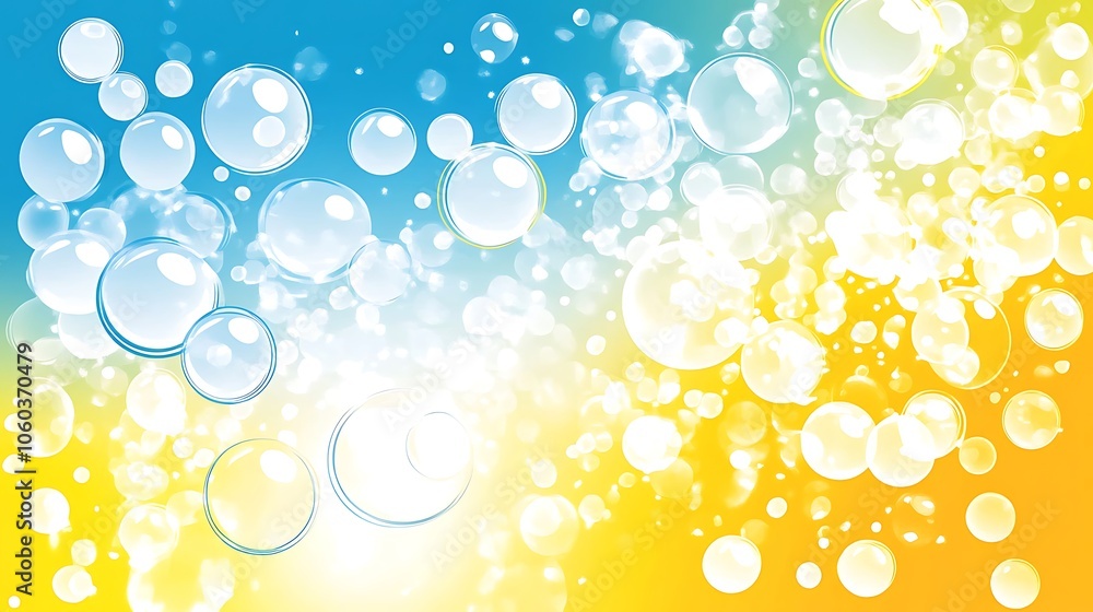 Poster abstract bubble background simple neutral background with free space for design