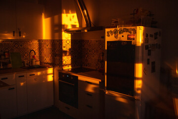 kitchen in the sunlight