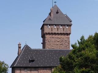 Tower of castle of Koenigsbourg in Orschwiller in France