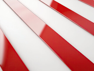 Diagonal red Stripes