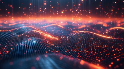 Fototapeta premium Abstract Visualization of Encrypted Data Patterns