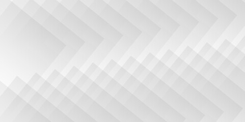 Naklejka premium Abstract modern white and gray color technology concept geometric square line. vector background lines geomatics retro pattern of triangle shapes. White triangular backdrop web, banner texture.