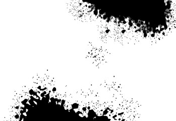 The texture of the paint on a black and white background