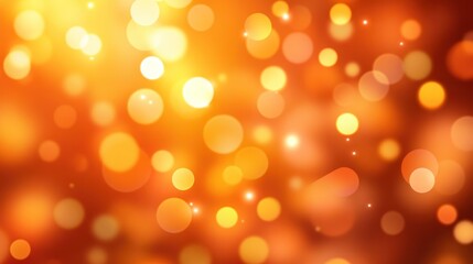 Obraz premium A mesmerizing abstract orange bokeh background composed of overlapping circles of light in warm tones