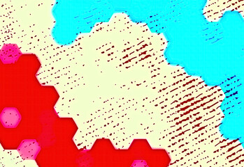 Neon honeycomb texture background