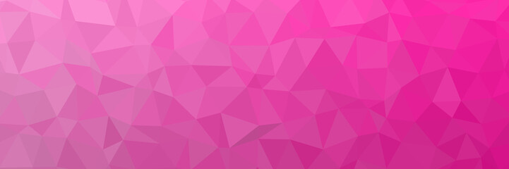 Fototapeta premium Light pink polygon texture gradient background panoramic wallpaper