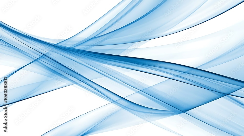 Poster abstract blue waves background simple neutral background with free space for design