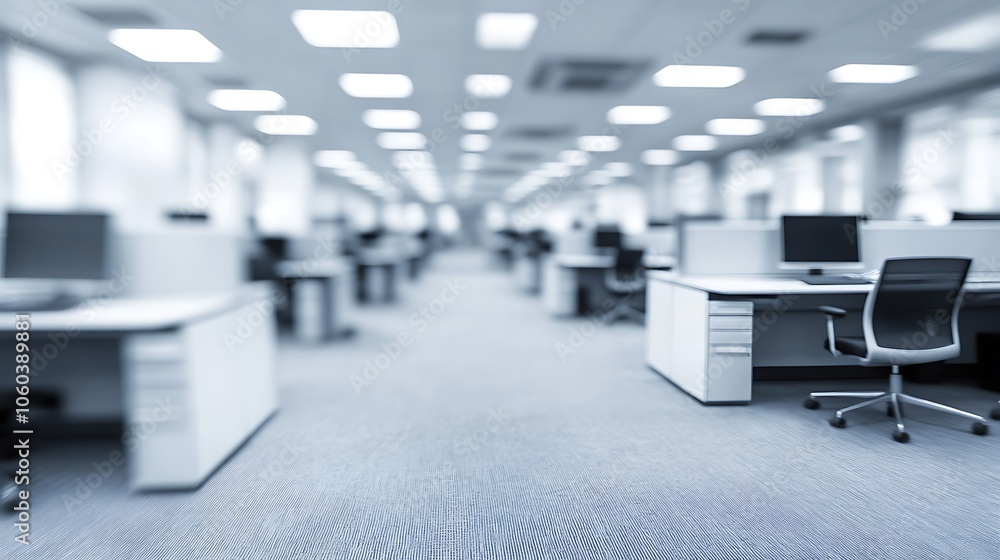 Poster blurred modern office space subtle blur background with space for custom text