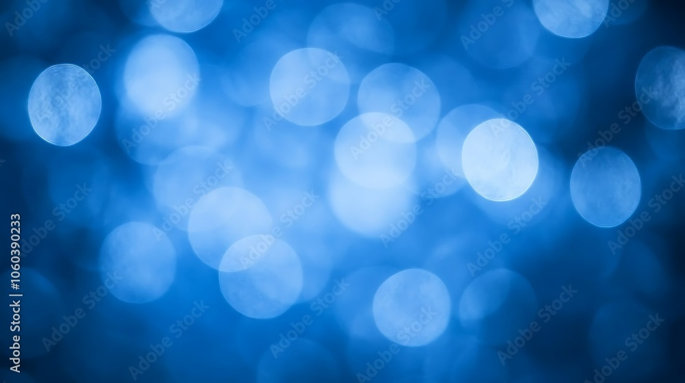 Aufkleber abstract blue bokeh background minimalist white background with space for text