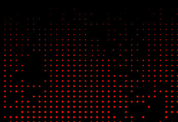 Red dots on a black background texture