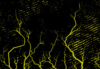 Yellow lightning background texture