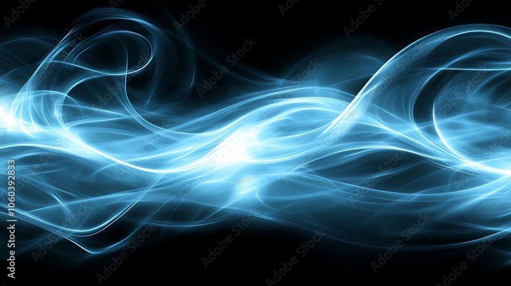 Poster abstract blue smoke background abstract gradient background with copy space
