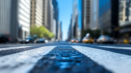 Obraz premium Crosswalk in the City Soft Pastel Background for Graphic Design Templates