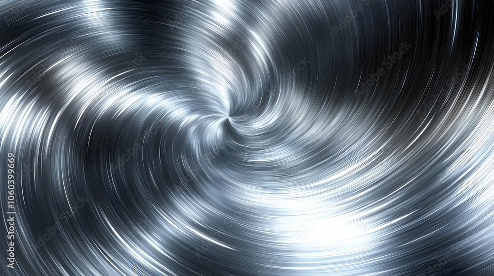 Poster abstract background with swirling lines and metallic texture