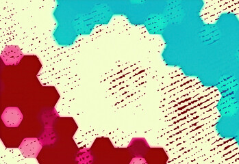 Obraz premium Honeycomb geometry Armor texture Brush background