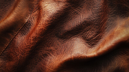 Naklejka premium Elegance in Detail: Smooth Leather Texture Featuring Subtle Creases