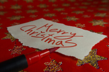 Hand-cut holiday paper with 
