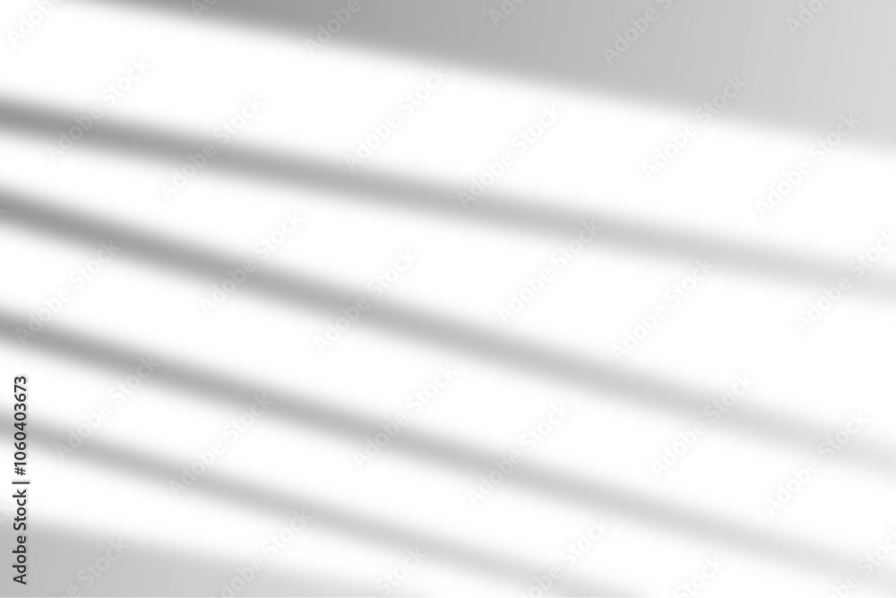 Poster realistic shadow effect from window isolated on transparent background. soft light and shadow overla