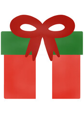 gift box with red ribbon