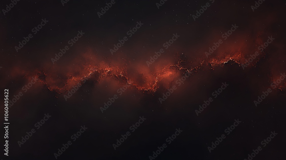 Poster abstract red galaxy light gradient background with room for typography