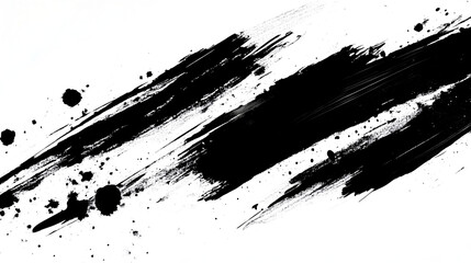 watercolor brush strokes painting of zebra skin texture black and white