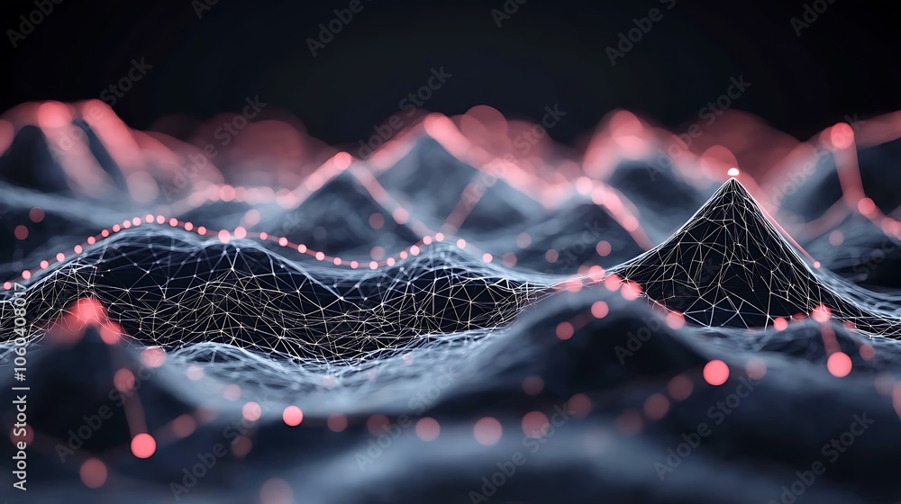 Poster abstract technology background light gradient background with room for typography