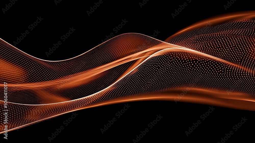 Poster abstract orange wave background subtle blur background with space for custom text
