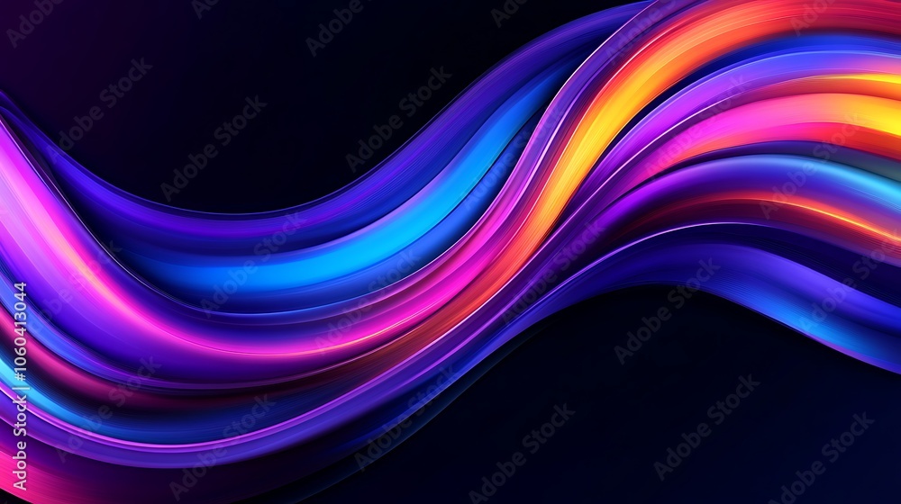 Poster abstract colorful swirls background plain textured background for web design and copy