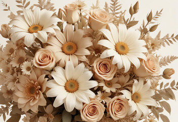 beautiful flowers photo generative ai