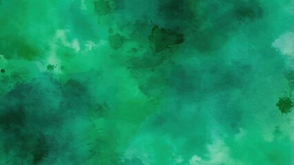 Obraz premium Emerald Green Watercolour Background, Digital Paper Texture, Background Overlay Graphics