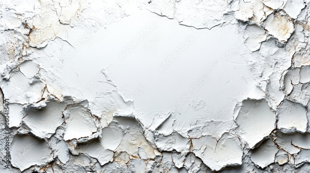 Poster the image is a white background with a lot of cracks and holes. generative ai