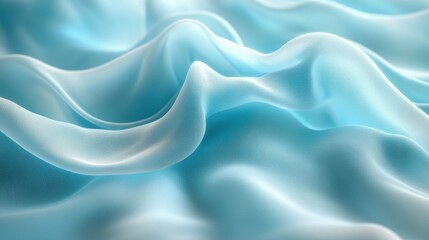 Obraz premium A blue fabric with a wave pattern. Generative AI